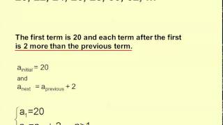 Recursive notation for sequences