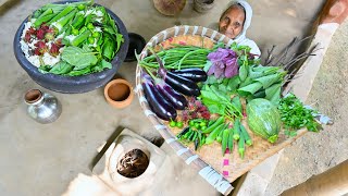 ঠাকুমার হাতের সেরা গ্রাম্য পদ্ধতিতে সকালের স্বাস্থকর খাবার | Grandmother famous morning breakfast