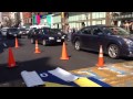 Boston Marathon finish line installed