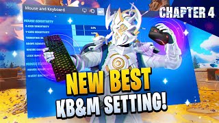 BEST Keyboard & Mouse Settings for Fortnite Chapter 4!