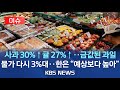 [이슈] 금사과에 유가도 들썩..8월 소비자 물가 3.4%↑/석 달 만에 3%대..한국은행 