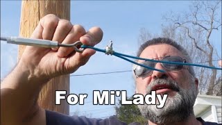 Installing a backyard clothesline