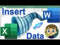 Inserting Excel Data into Microsoft Word