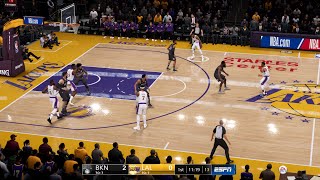 NBA LIVE 22 Nets vs Lakers Christmas Full Game