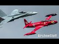 CF-18 Hornet / T-33 Red Knight Heritage Formation - Airshow London 2019