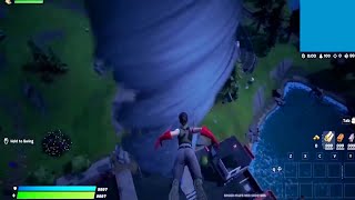Getting Thrown Around by A Tornado in Fortnite Chapter 3 Gameplay