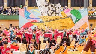 [4K] 京炎そでふれ！輪舞曲 『耀け!!』　はんなりよいしょ祭り 2019 (中央)