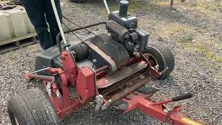 JULY 2023 AUCTION LOT 2211 TORO GREENSMASTER 1000 DROP-PIN PULL-BEHIND ROTOTILLER