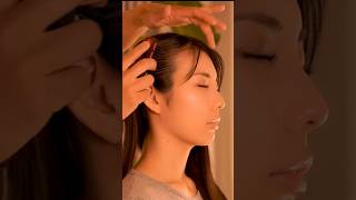 ASMR-Relaxing hair brushing sound #asmr #shorts #hair #brushing #headmassage