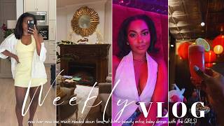 VLOG || new hair new me, much needed down time, at home beauty mtce, bday dinner with the GIRLS!