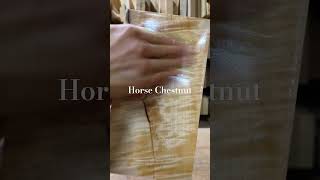 【杢入り、栃一枚板のオイル塗装！】 Figured Horse Chestnut Oil Finished. Wooden Tray!