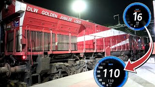 Diesel Power | Tremendous  Acceleration by Double Powered Rajasthan Sampark Kranti Express