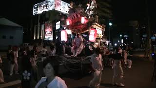 平成22年 西郡天神社秋祭り宵宮西郡地車曳行