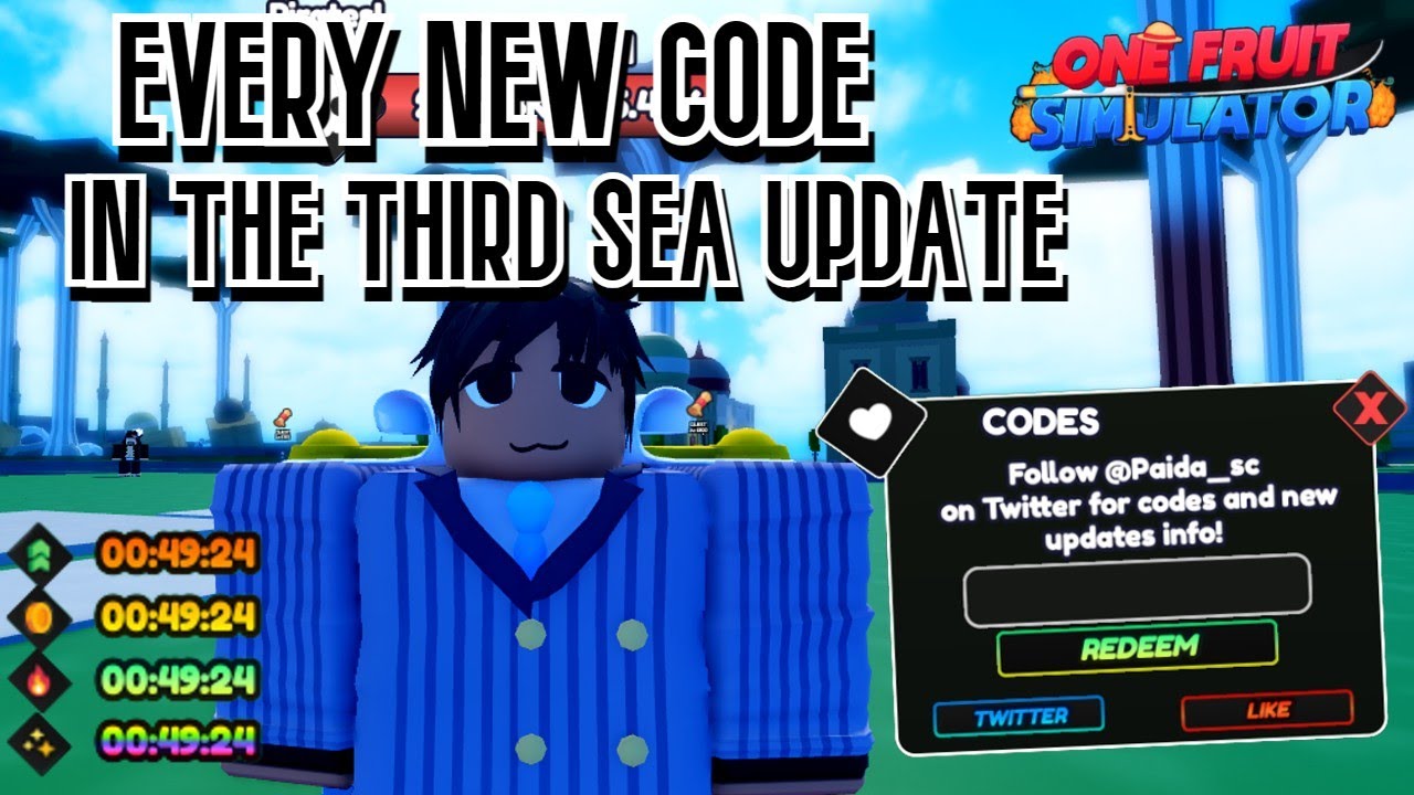 EVERY NEW CODE IN THE THIRD SEA UPDATE (One Fruit Simulator) - YouTube