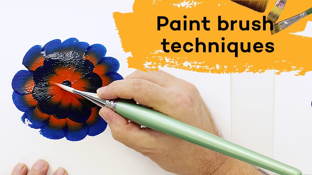 10 Paint Brush Techniques Youtube