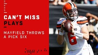 Baker Mayfield Tosses an Early Pick 6