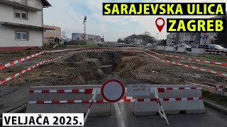 PREGLED RADOVA: Rekonstrukcija Sarajevske ulice u Zagrebu | VELJAČA 2025.