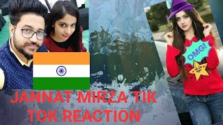 Indian Reaction on Jannat Mirza Tik Tok Video - Pakistan tiktok