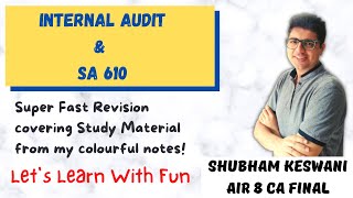 Internal Audit & SA 610 | CA Final Audit | Learn with Fun