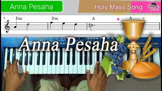 Anna Pesaha | അന്നാ പെസഹാ തിരുനാളിൽ | Keyboard  Tutorial with Sheet Music | Ernakulam Tune