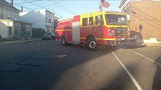 September 11th lights and sirens fire truck parade Coaldale pa