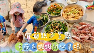 《 宜蘭親子景點 》耕善緣卡莎\u0026蝦蝦開心農場｜餵雞/火雞、撿雞蛋體驗｜DIY米鬆餅現做現吃超好玩｜親子第一次農場體驗｜還有好吃的家常料理，宜蘭半日遊推薦