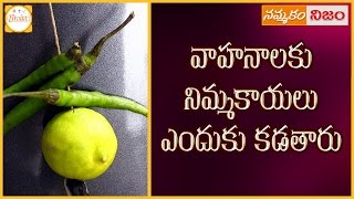 వాహనాలకు నిమ్మకాయలు ఎందుకు కడతారు ? | Lemon And Chilies Scientific Reasons | Nammakam Nijam