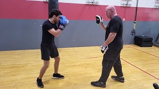 BOXING MITT WORK: How to test a fighter for basic skills!!! #jackamato