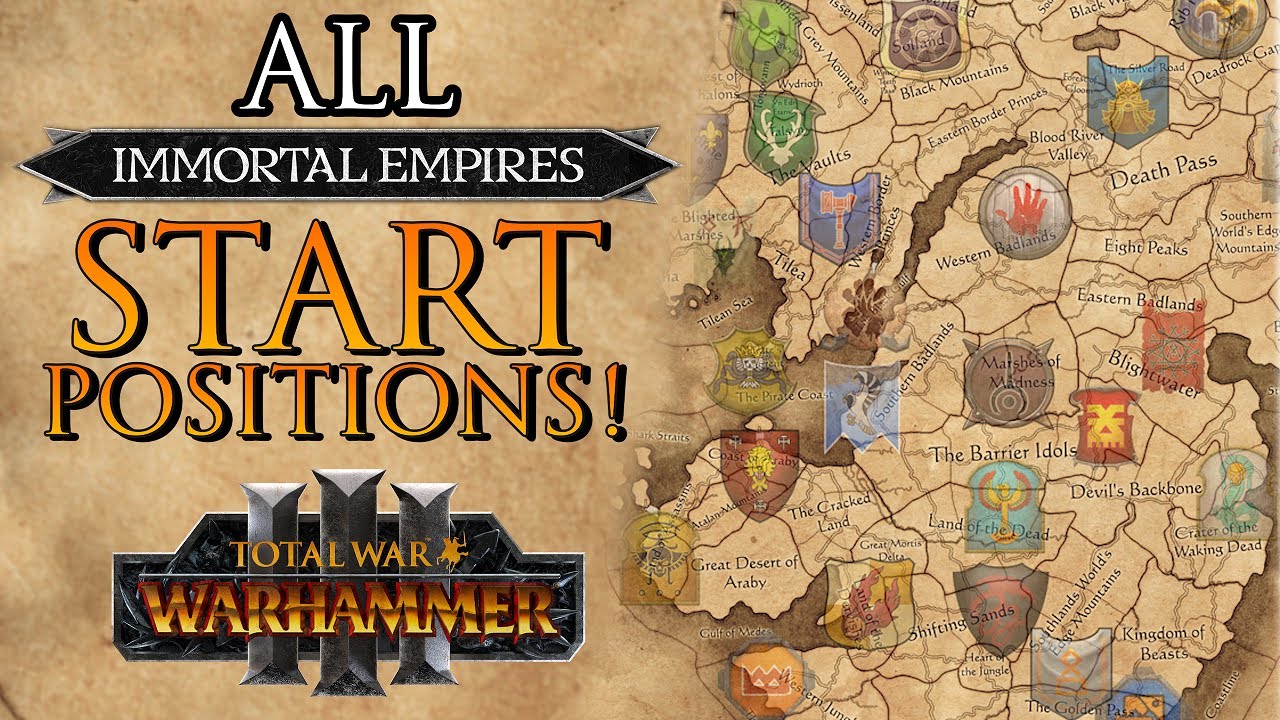 All Immortal Empires START POSITIONS And Who Has Moved? - Warhammer ...