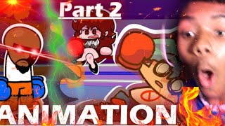 MATT VS BOYFRIEND ROUND 2 ANIMATION IS INSANE!!! (Friday Night Funkin Animation Reaction)
