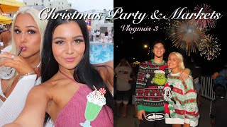 Christmas party and markets Vlogmas 3