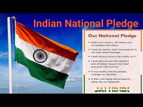 Indian National Pledge In English ||India Is My Country Pledge ...