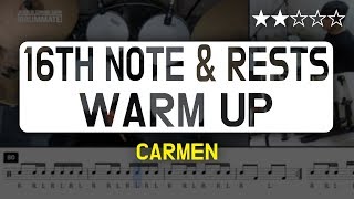 [Lv.13] 16TH NOTE \u0026 RESTS WARM-UP : CARMEN | 투우사의 행진곡 : 16분 음표와 쉼표 워밍업  (★★★★☆)