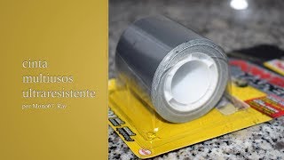 Pattex Power Tape, cinta multiusos resistente, fuerte, corte fácil, de color gris, 5 metros