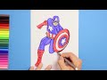 How to draw Captain America #art #artforall #arttutorial #easydrawing