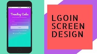 Ionic 3-Login Screen Design #itseasy