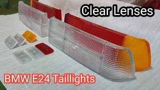 BMW E24 Clear Lens Taillights custom