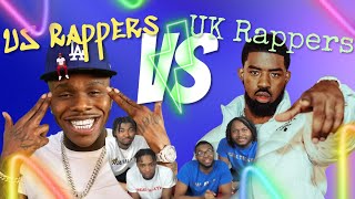 AMERICANS REACT TO US RAPPERS vs UK RAPPERS - Who Wins? [Part 1]