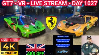 GT7 Day 1027 in VR (ABS + TCS OFF - NO QUALI) - LIVE GAMEPLAY - Cockpit Cam - TCS OFF - v1.54