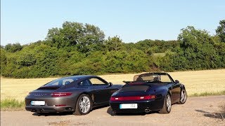 20 years appart, same passion for curves: Porsche 993 meets 991