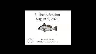 ASMFC Business Session Proceedings Aug21