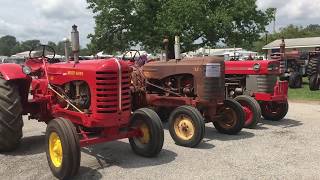 Antique Tractors At Pinckneyville Illinois Threshermans Show 2018