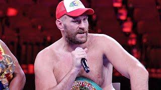 TYSON FURY FIRST WORDS AFTER KNOCKOUT OF DEONTAY WILDER IN CRAZY THIRD FIGHT