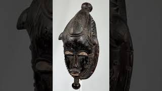 129-20071  Mask with Beard, Baule People, Ivory Coast