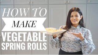 How to Make Vegetable Spring Rolls Recipe || Meat Spring Rolls || 春捲 || Baked Spring Rolls No Frying