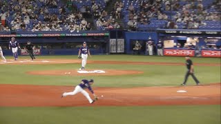 -2022.09.02-【NPB】２回裏 溝脇隼人 守備で魅せる! 抜けそうな当たりを逆シングル‼︎ 惜しくも併殺はならず 中日ドラゴンズ （vs東京ヤクルト）