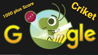 Highest Score 1000 plus on Google Doodle Cricket😯🏏👍
