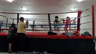 First sparring session of Amaris first day of training with THE Blackfeet nation boxing club