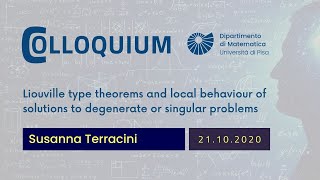 Colloquium con Susanna Terracini: Liouville type theorems and local behaviour of solutions [...]