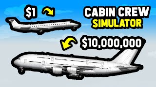 $1 VS $10,000,000 AIRLINE in Cabin Crew Simulator (Roblox)